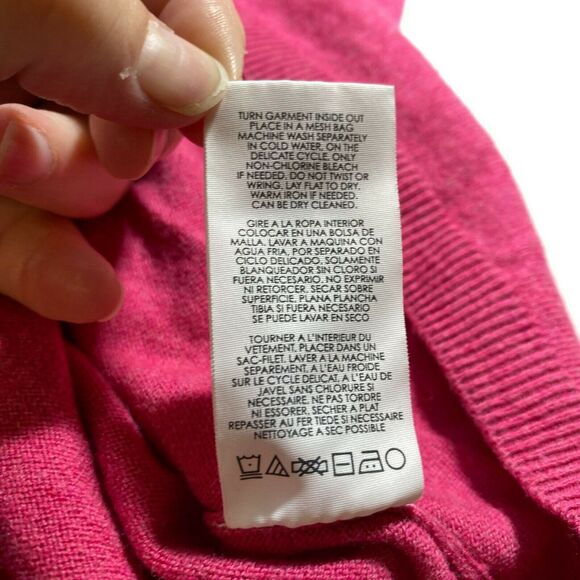 Cabi Cartwheel Pullover Boxy Pink Lagenlook Sweater Large - Picture 6 of 6